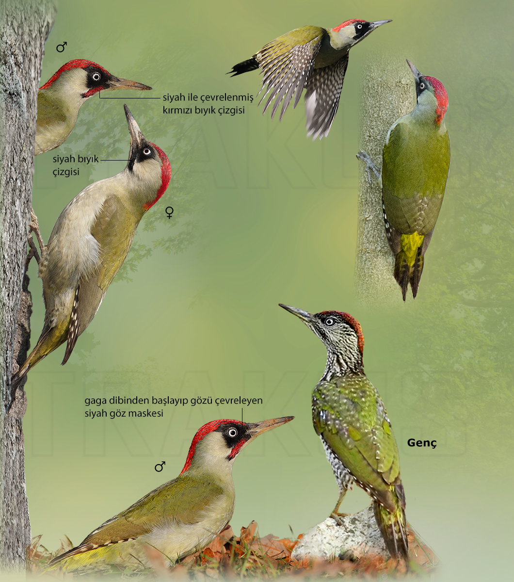 European Green Woodpecker